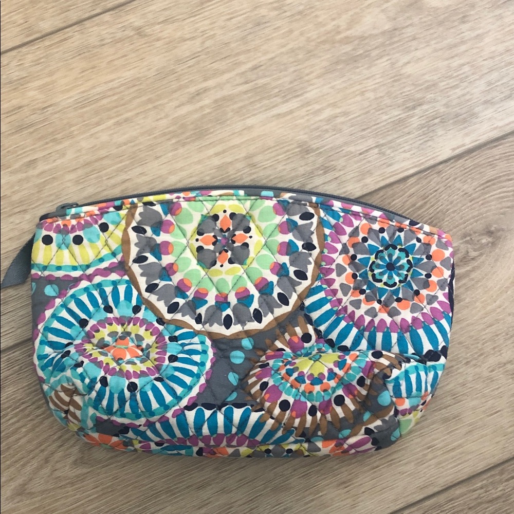Vera Bradley Quilted Cosmetic Bag in Multicolor Medallion Print